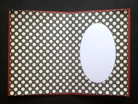 Vintage Black and White Polka Dots Insert by S.Elisabet Osborn Wright