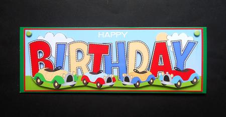 Toy Cars Birthday Large Dl by S.Elisabet Osborn Wright