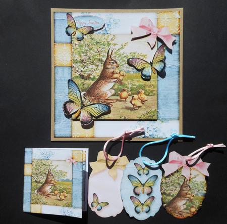 Easter is Coming Cardtopper with Inlet 190 by S.Elisabet Osborn Wright