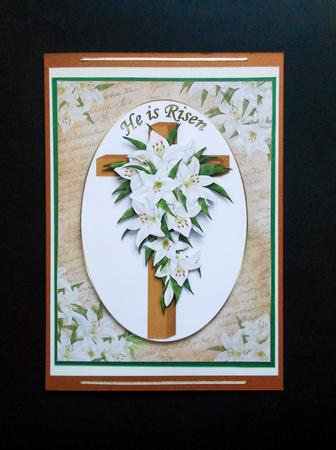 He is Risen Easter Cross by S.Elisabet Osborn Wright