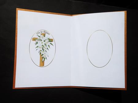 He is Risen Easter Cross Insert by S.Elisabet Osborn Wright