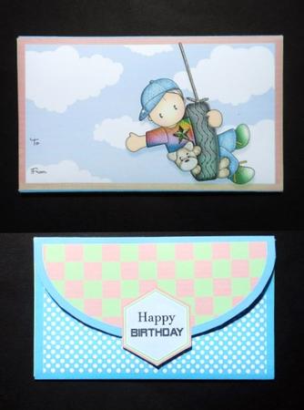Andy on Tyre Swing Money Wallet by S.Elisabet Osborn Wright