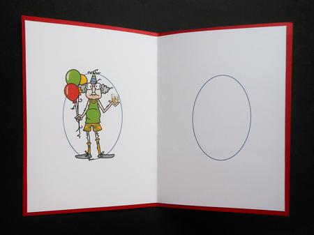 Gus Pours Himself a Stiff One Quick Card Insert by S.Elisabet Osborn Wright