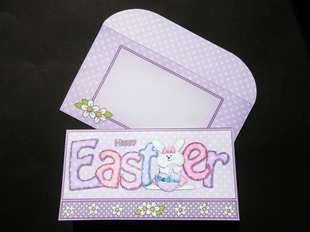 Easter Little Bunny Money or Gift Wallet Card Kit by S.Elisabet Osborn Wright