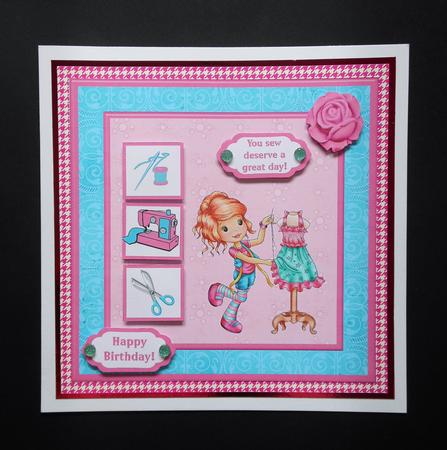 You Sew Deserve a Great Day Topper & Decoupage by S.Elisabet Osborn Wright