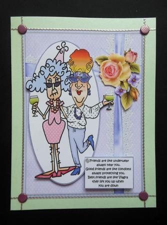 Stella and Edna Best Friends Quick Card by S.Elisabet Osborn Wright