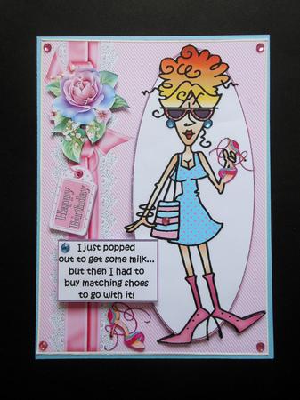 Rita Went Shopping for Milk Quick Card by S.Elisabet Osborn Wright