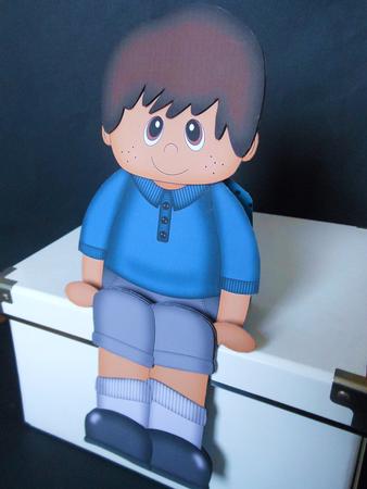 3D on the Shelf Card Kit - Little Ethnic Boy Oscar by S.Elisabet Osborn Wright