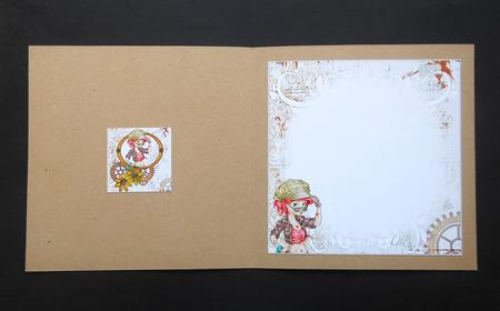 7x7 Steampunk Meets 1999 Rebel Insert Plate by S.Elisabet Osborn Wright