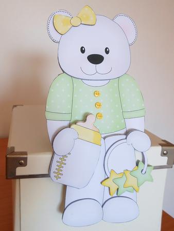 3D on the Shelf Card Kit - Beau Baby Bear by S.Elisabet Osborn Wright