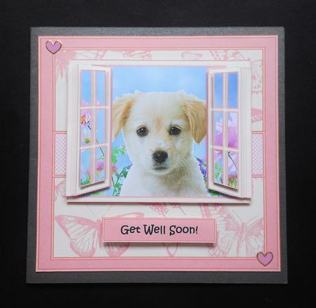 Labrador Puppy in the Window by S.Elisabet Osborn Wright