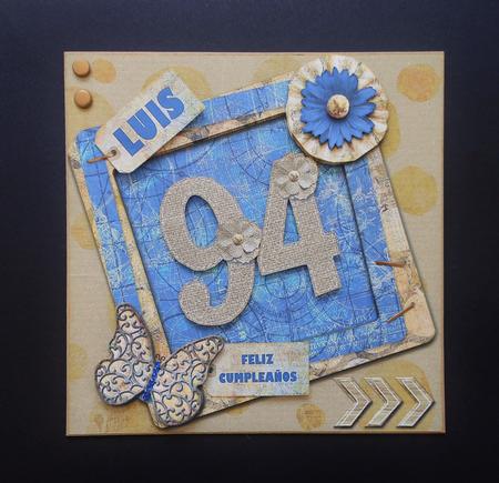 Rustic Collage Any Age Birthday Card Mini Kit by S.Elisabet Osborn Wright
