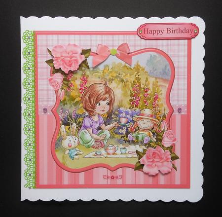 Picnic in the Garden Topper & Decoupage by S.Elisabet Osborn Wright