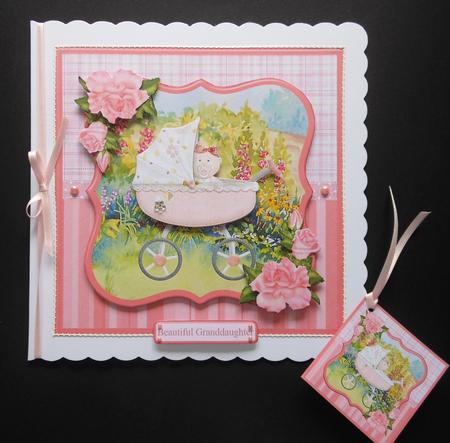 New Baby Girl Mini Kit & Decoupage by S.Elisabet Osborn Wright