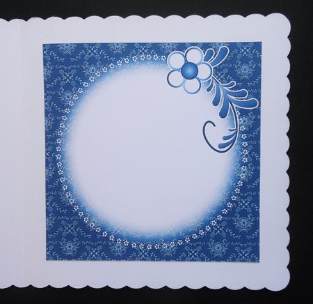Delft Flowers the Lord Bless You Card Insert by S.Elisabet Osborn Wright