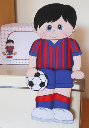 3D on the Shelf Card Kit - Little Footballer Sean by S.Elisabet Osborn Wright