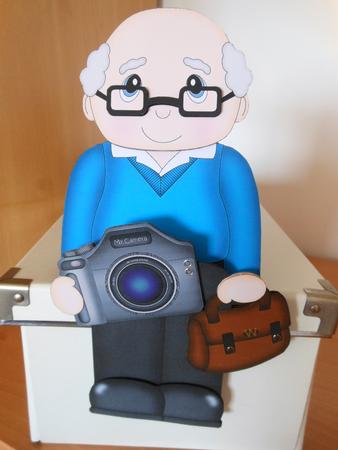 3D on the Shelf Card Kit - Old Man Photographer Walter by S.Elisabet Osborn Wright