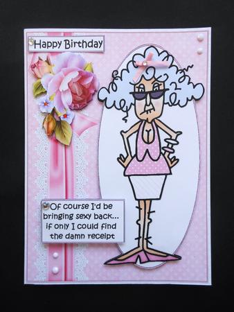 Stella Bringing Sexy Back Qucik Card by S.Elisabet Osborn Wright