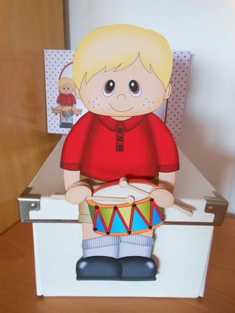 3D on the Shelf Card Kit - Little Ethnic Drummer Boy Dylan by S.Elisabet Osborn Wright