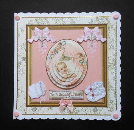 Happy Christening 6 x 6ins Card Front Featured Gallery Photo
