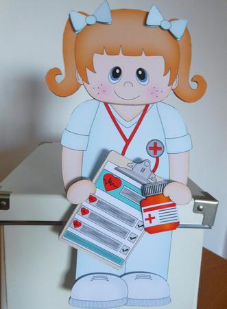3D on the Shelf Card Kit - Little Doctor Emily by S.Elisabet Osborn Wright