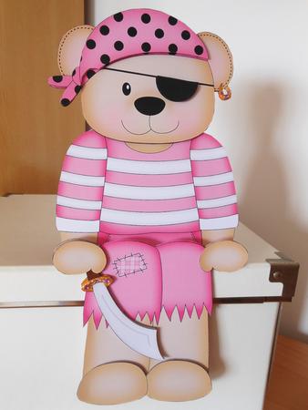 3D on the Shelf Card Kit - Livvy Bear the Pirate by S.Elisabet Osborn Wright