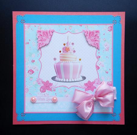 Birthday Cake Topper & Decoupage by S.Elisabet Osborn Wright