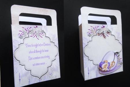 'twas the Night Before Christmas Silver Gift Bag by S.Elisabet Osborn Wright