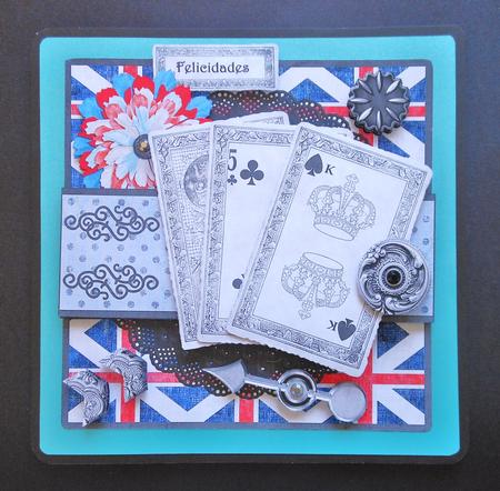Card Game Night Card Kit - Red White and Blue by S.Elisabet Osborn Wright