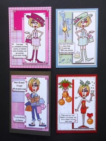 Selection of Four J.j. Themed Toppers by S.Elisabet Osborn Wright