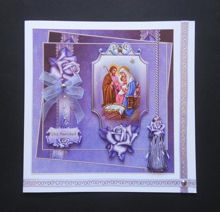 Christmas Nativity in Bleu by S.Elisabet Osborn Wright