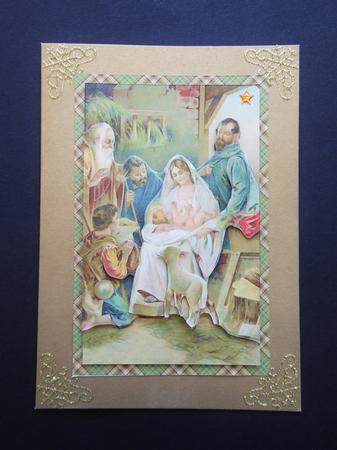 Religious Christmas Decoupage by S.Elisabet Osborn Wright