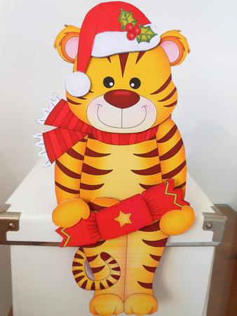 3D on the Shelf Card Kit - Little Christmas Tinker the Tiger by S.Elisabet Osborn Wright
