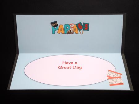 Train Station Theme Papa 65th Large Dl Insert by S.Elisabet Osborn Wright