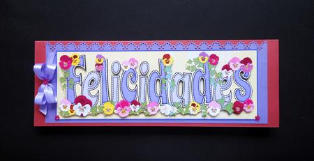 Bright Flowers Felicidades Large Dl by S.Elisabet Osborn Wright