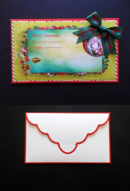 Vintage Christmas Money Wallet by S.Elisabet Osborn Wright