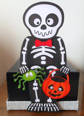 3D on the Shelf Card Kit - Little Halloween Skeleton Yorik by S.Elisabet Osborn Wright