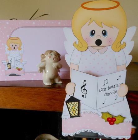 3D on the Shelf Card Kit - Little Christmas Nativity Angel by S.Elisabet Osborn Wright
