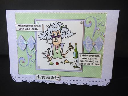 Stella Was Cooking with Wine Quick Card by S.Elisabet Osborn Wright