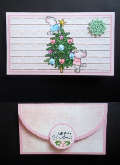 Tree Trimming Mice Money Wallet by S.Elisabet Osborn Wright