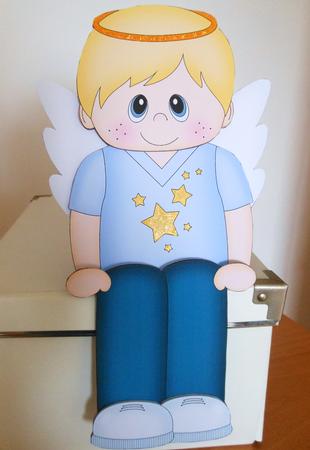 3D on the Shelf Card Kit - Little Birthday Boy Angel by S.Elisabet Osborn Wright
