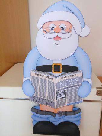 3D on the Shelf Card Kit - Santa on the Throne by S.Elisabet Osborn Wright