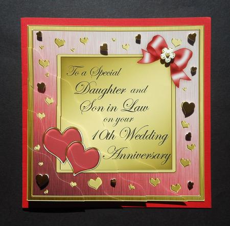 Daughter and Son in Law 10th Wedding Anniversary by S.Elisabet Osborn Wright