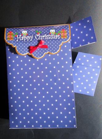 Blue Owls Gift Bag Mini Kit with Gift Card & Envelope by S.Elisabet Osborn Wright