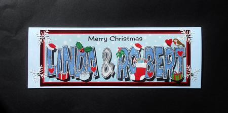 Christmas Names Linda & Robert Large Dl by S.Elisabet Osborn Wright