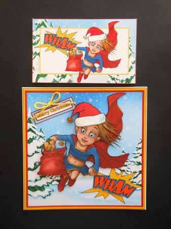 8x8 Super Girl Saves Christmas Mini Kit by S.Elisabet Osborn Wright