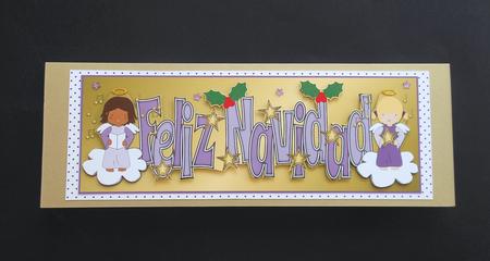 Christmas Angels Feliz Navidad Large Dl by S.Elisabet Osborn Wright