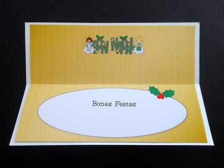 Christmas Angels Bon Nadal Large Dl Insert by S.Elisabet Osborn Wright