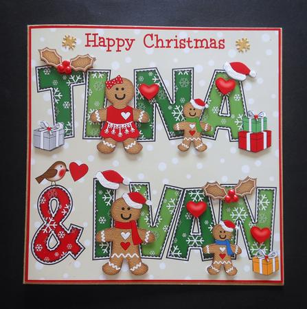 8x8 Gingerbread Christmas Tina & Ivan by S.Elisabet Osborn Wright