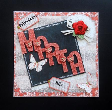 Red Burlap Hessian Upper Case Alphabet by S.Elisabet Osborn Wright